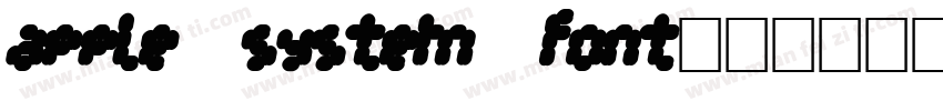 apple system font字体转换